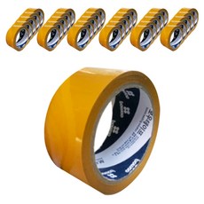用於弓形包裝的 OPP 膠盒膠帶 40m, 50個, 黃色的