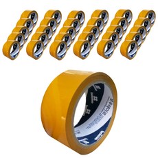 用於弓形包裝的 OPP 重型包裝箱膠帶 80m, 40個, 黃色的
