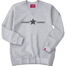 L.LAMO 男女通用 3M 浮雕雙星圓領衛衣