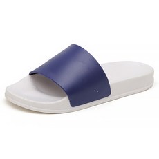 알럽홈 소프트쿠션 컬러 거실 욕실화, 화이트네이비, 1개