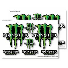 STEA Monster Energy 車用貼紙, 2個, B款