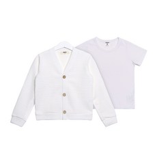 유라비 아동용 디바인 가디건 + 무지 반팔세트