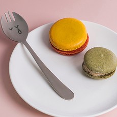 RAONNURI 表情符號印花2合1湯叉, 傷心臉, 2入