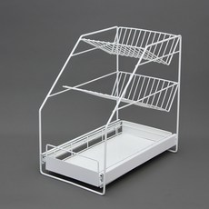 Tree滑動置物架 3層, 白色