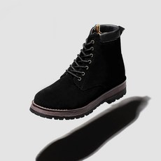 麂皮萊森增高靴 8cm DH5184