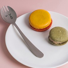 RAONNURI 表情符號印花2合1湯叉, 傷心臉, 5入