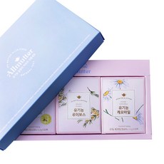 Allmutter 花草茶茶包3款禮盒組, 檸檬草+洋甘菊+博士茶, 1組