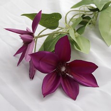 달콤노리 조화 꽃꽂이 재료 클레마티스 29, 3플럼, 1개