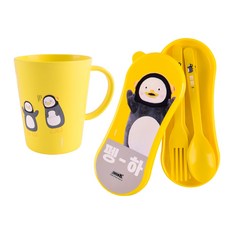 LILFANT Pengsoo 玉米柄杯 + 勺子 2p + 叉子 2p + 盒套, 混色, 1套