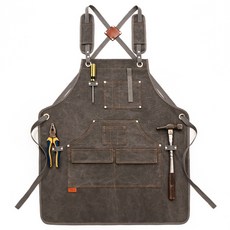 심플 캔버스 와이드형 앞치마 Q05, 타입1, 1개