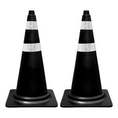 동광세이프 칼라콘, 2개, 검정색