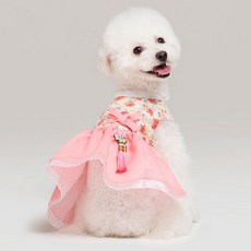 메종드독 로즈마리 강아지한복, 핑크, 1개