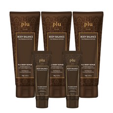plu 溫泉水多效身體磨砂膏 180g 3入+溫泉水多效身體磨砂膏 50g 2入, 1組