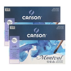 CANSON Montval 水彩紙 CA033706 20 張 300g, 2個