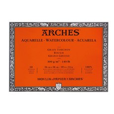 ARCHES 水彩 4 面裝訂速寫本 WI1795086 Yellowwood 300g, 26 x 36 厘米, 20張