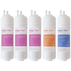 magicpuri Aqua淨水器SK魔力淨水器8U替換濾芯沉澱物3p+UF膜+後碳+6個組件, 單品, 1套