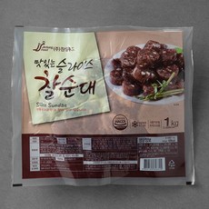 진성 맛있는 슬라이스 찰순대, 1kg, 1개