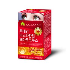 MAPLETREE 蝦青素紅球藻葉黃素膠囊, 30顆, 1盒