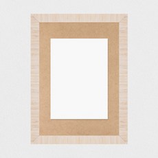 니은기억 원목 탁상 사진액자 프레임 피사, 아이보리