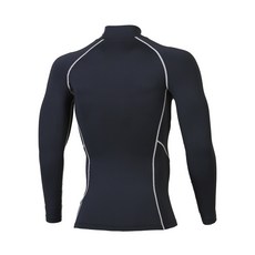 SUMNFIT 男款運動壓力高領長袖上衣 MTL1004