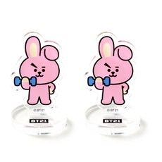 모노폴리 BT21 아크릴 마그넷 스탠드, 쿠키, 2개