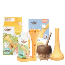 MOTHER'S CORN 雲朵泡泡 + 伍迪託利 + 戶外用泡泡水 200ml 組合, 1套