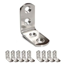 EMPIRE 補強鐵件 不鏽鋼L型角鋼 角碼, 10個