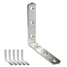 EMPIRE 加固五金 不鏽鋼 L型 角鐵 托架, 6個