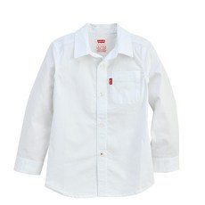 Levi's Kids 兒童素色長袖襯衫 VNF13QSH76