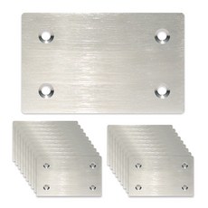 Empire 加固五金管件扁鐵不鏽鋼一字型連接板 12號 4H13T60, 1套