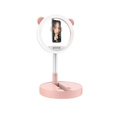 뉴엔 휴대용 링 라이트 핑크 28cm, J60 × 1개, 1개