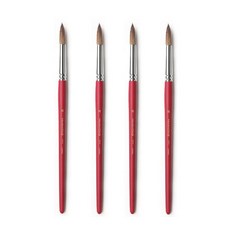 HWAHONG 華虹 水彩畫筆 圓頭 771, 16號, 4個