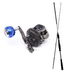 mattanza 深射魚餌卷線器+路亞廠守護者全能釣竿C672M套組, 混色