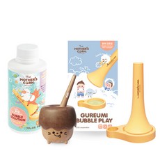 MOTHER'S CORN 雲朵泡泡工具+橡實造型木質泡泡工具+室內用泡泡液組, 1組