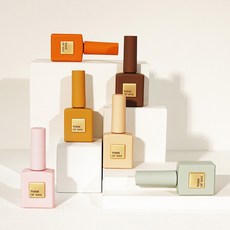 thinkofnail 彩色指甲油 10ml 6款組, 混色, 6色