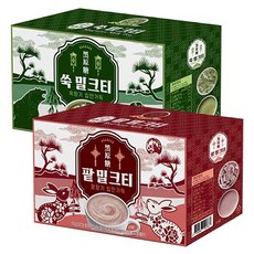 黑原糖艾草奶茶 15g*20入+紅豆奶茶 15g*20入, 1套