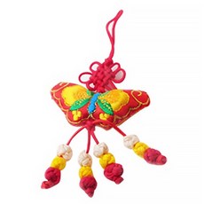 인디고샵 나비 매듭끈, 적색, 10개