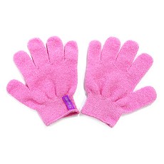 Shower Son 3J 搓澡沐浴手套 雙手組, 粉紅色, 1套, 2入