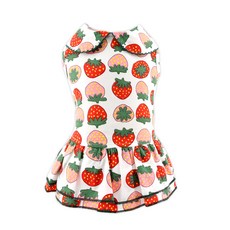 Dog-i 狗狗草莓連身裙, 紅色