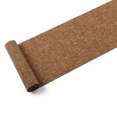 亞麻桌旗 Q104, 卡其色, 6人座(40 x 250 cm)