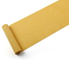 亞麻桌旗 Q104, 黃色, 6人座(40 x 250 cm)