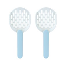 霓虹粉彩貓砂鏟 2入, 白色