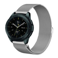 SHIELD LAB 小米Amazfit GTR金屬錶帶 42mm, 銀色, 1入