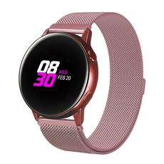 쉴드랩 샤오미 어메이즈핏 빕 GTS GTR 42mm 20mm 밀라노메탈 스트랩 시계줄 밴드, 핑크, 1개