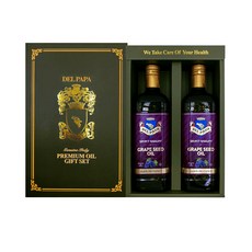 Del Papa 葡萄籽油禮盒, 1000ml, 2瓶
