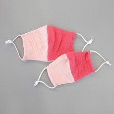 ggoom duboo 兒童紗布撞色口罩 S 3入+M 3入