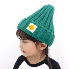 Woojooi 童款笑臉針織毛帽