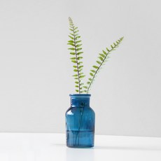 BLOOMING&ME 人造花 熱帶風 + 藥劑瓶 125ml, 鈷藍色, 1套