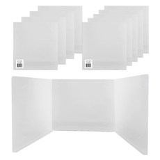 희망사무포인트 책상 가림막 대형, 투명, 10개