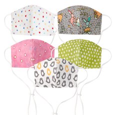 Coney Island 孩童長鍊一體式立體口罩 G款 5入